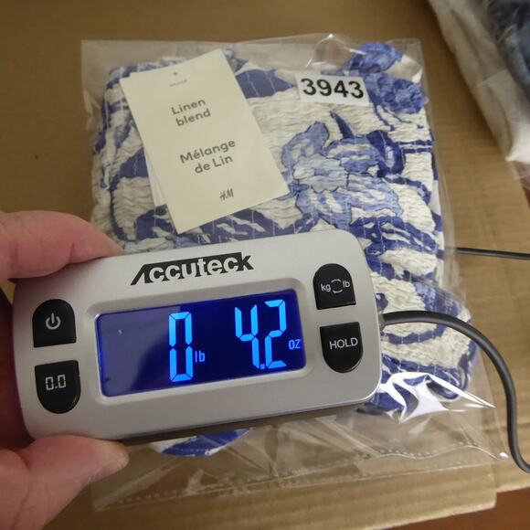 H&M Top Womens SZ XL Cropped Smocked Top Linen Blend Puff Sleeves Beachy Coastal - Picture 12 of 12